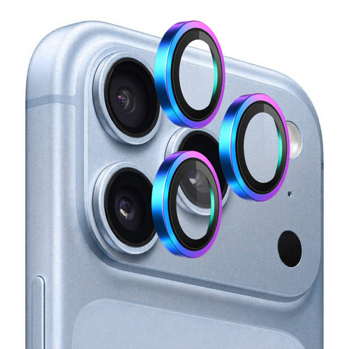 Folie pentru iPhone 18 Pro / iPhone 18 Pro Max, Blueo Original Metal Frame Lens Glass, Multicolor
