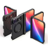 Husă pentru iPhone Duo, Spigen Slim Armor Pro S MagSafe, Neagră