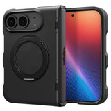 Husă pentru iPhone Duo, Spigen Slim Armor Pro S MagSafe, Neagră