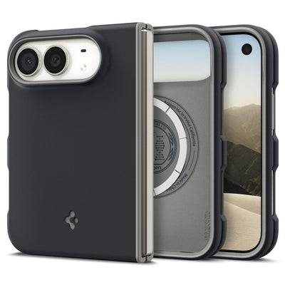 Husa telefon pentru iPhone Duo, Spigen Nano Pop MagSafe, Neagra