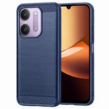 Husă pentru Xiaomi Redmi 17C 5G, Techsuit Carbon Silicone, Albastră