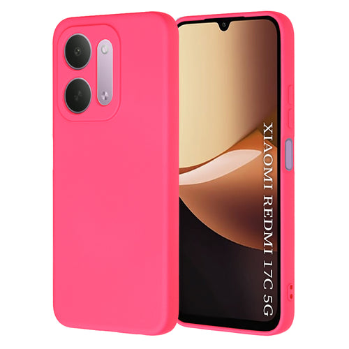 Husă pentru Xiaomi Redmi 17C 5G, Techsuit SoftFlex, Fucsia