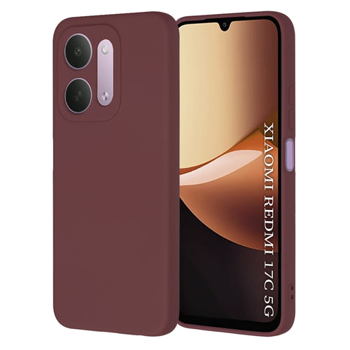 Husă pentru Xiaomi Redmi 17C 5G, Techsuit SoftFlex, Bordo