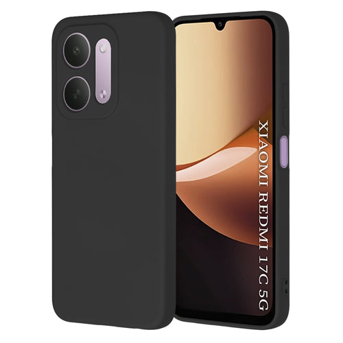 Husă pentru Xiaomi Redmi 17C 5G, Techsuit SoftFlex, Neagră