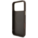 Husă pentru iPhone 17 Pro / iPhone 18 Pro, Guess Hardcase 4G Cardslot MagSafe, Maro