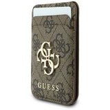 Husă pentru iPhone 17 Pro / iPhone 18 Pro, Guess Hardcase 4G Cardslot MagSafe, Maro