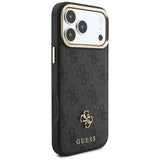 Husă pentru iPhone 17 Pro / iPhone 18 Pro, Guess Hardcase 4G Cardslot MagSafe, Neagră