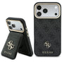 Husă pentru iPhone 17 Pro / iPhone 18 Pro, Guess Hardcase 4G Cardslot MagSafe, Neagră