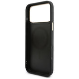 Husă pentru iPhone 17 Pro / iPhone 18 Pro, Guess Hardcase 4G Cardslot MagSafe, Neagră