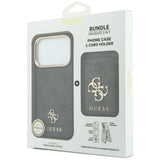 Husă pentru iPhone 17 Pro Max / iPhone 18 Pro Max, Guess Hardcase 4G Cardslot MagSafe, Neagră