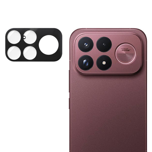 Folie pentru camera foto pentru Xiaomi Poco F9 Ultra, Techsuit Full Camera Glass, Neagră