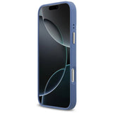 Husă pentru iPhone 17 Pro Max / iPhone 18 Pro Max, Guess Hardcase 4G Strass Logo MagSafe, Albastră