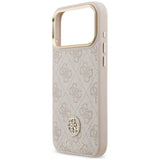Husă pentru iPhone 17 Pro Max / iPhone 18 Pro Max, Guess Hardcase 4G Strass Logo MagSafe, Roz