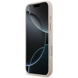 Husă pentru iPhone 17 Pro Max / iPhone 18 Pro Max, Guess Hardcase 4G Strass Logo MagSafe, Roz