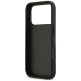 Husă pentru iPhone 17 Pro Max / iPhone 18 Pro Max, Guess Hardcase 4G Double Card Triangle, Neagră
