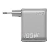 Încărcător Anker B121BG41, Fast Charge, cu Display, 100W, 2x USB-C, USB-A, Argintiu