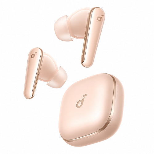 Căști wireless Anker Soundcore Liberty 5, Dolby Audio, Bluetooth 5.4, Noise-Cancelling, Roz