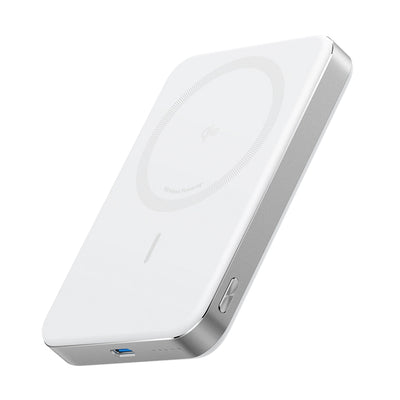 Baterie externa Anker MagGo Slim A1664, Magnetic, Type-C, 10000mAh, Incarcare rapida, Qi2 15W, 30W, Alba