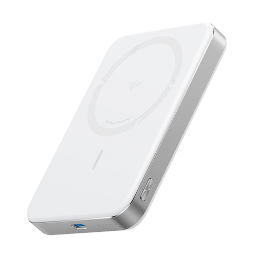 Baterie externa Anker MagGo Slim A1664, Magnetic, Type-C, 10000mAh, Incarcare rapida, Qi2 15W, 30W, Alba