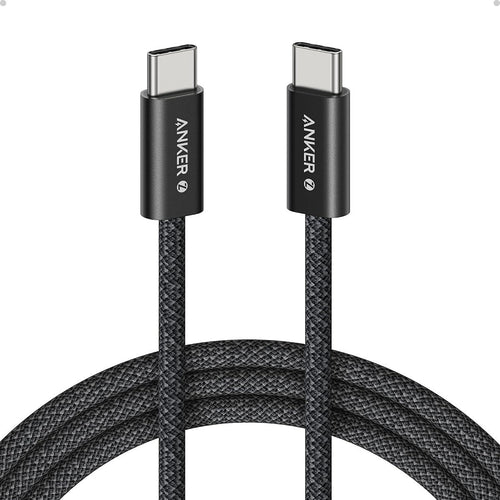 Cablu USB-C la USB-C Anker Zolo A8060H12, Ultra-Fast Charging, 240W, PD 3.1, împletit, 1.8m, Negru