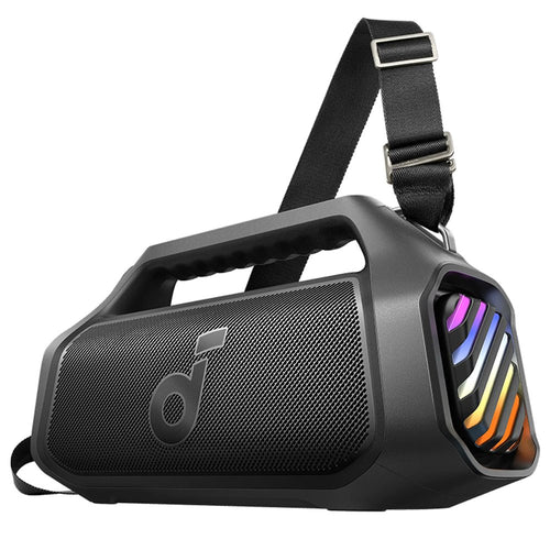 Boxa portabila Anker SoundCore Boom 2 Plus, Bluetooth 5.3, 140W, BassUp 2.0, IPX7, RGB, Neagra