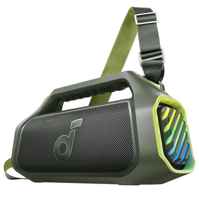 Boxa portabila Anker SoundCore Boom 2 Plus, Bluetooth 5.3, 140W, BassUp 2.0, IPX7, RGB, Verde
