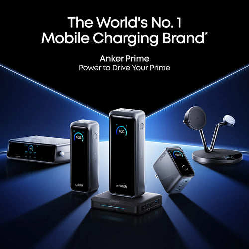 Baterie externa Anker Power Bank Prime, 2x USB-C, USB, Fast Charging, 20100mAh, 220W, Display Digital, Neagra