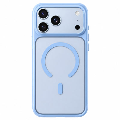 Husă pentru iPhone 17 Pro Max / iPhone 18 Pro Max, Blueo Skin Friendly Frosted Anti-Drop MagSafe, Albastră