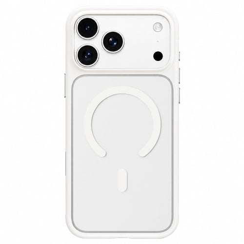 Husă pentru iPhone 17 Pro / iPhone 18 Pro, Blueo Skin Friendly Frosted Anti-Drop MagSafe, Albă
