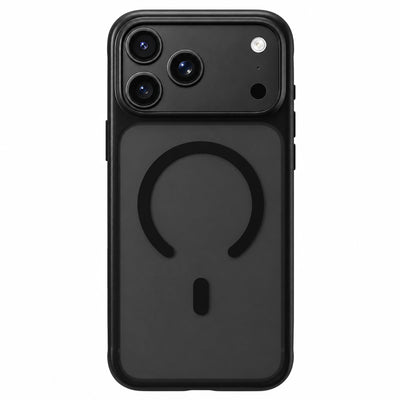 Husă pentru iPhone 17 Pro / iPhone 18 Pro, Blueo Skin Friendly Frosted Anti-Drop MagSafe, Neagră