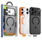Husă pentru iPhone 17 Pro / iPhone 18 Pro, Blueo Skin Friendly Frosted Anti-Drop MagSafe, Neagră