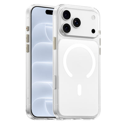 Husă pentru iPhone 17 Pro / iPhone 18 Pro, Blueo Crystal+ Anti-Drop MagSafe, Transparentă