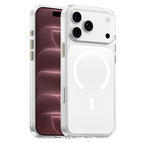 Husă pentru iPhone 17 Pro Max / iPhone 18 Pro Max, Blueo Crystal+ Anti-Drop MagSafe, Transparentă