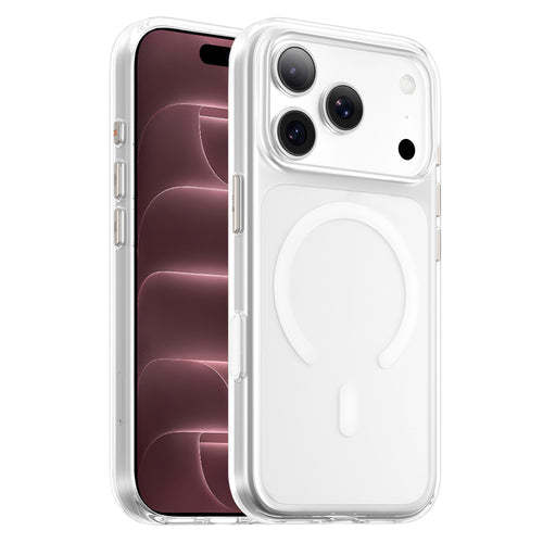 Husă pentru iPhone 17 Pro Max / iPhone 18 Pro Max, Blueo Crystal Pro Anti-Drop MagSafe, Transparentă