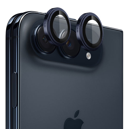 Folie protectie camera pentru iPhone Duo, Blueo Sapphire Crystal Original Lens Glass, Albastră