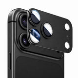 Folie protectie camera pentru iPhone 18 Pro Max, Blueo Integrated Metal Camera Lens Protector, Neagra