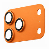 Folie protectie camera pentru iPhone 17 Pro Max, Blueo Integrated Metal Camera Lens Protector, Portocalie