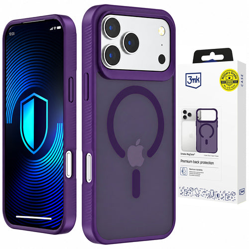Husă pentru iPhone 17 Pro / iPhone 18 Pro, 3mk Smoke MagCase, Mov