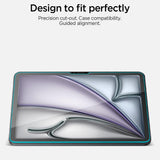 Folie tableta pentru iPad Air 13 (2024/2025/2026), Spigen Glas.tR AlignMaster, Transparentă