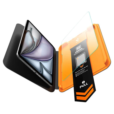 Folie tableta pentru iPad Air 13 (2024/2025/2026), Spigen Glas.tR AlignMaster, Transparentă