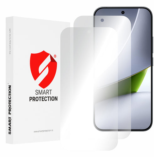 Folie telefon pentru Xiaomi Poco F9 Pro, Smart Protection Premium Classic, set 2 bucăți, Transparentă
