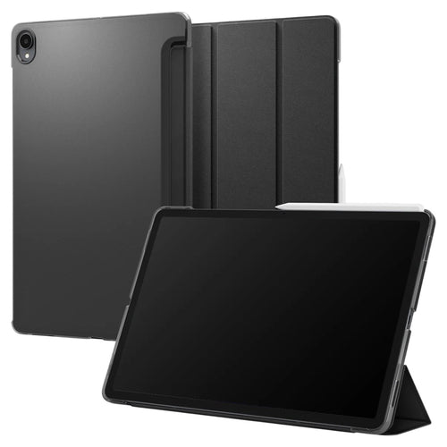 Husă pentru Samsung Galaxy Tab S12 Plus, Spigen Liquid Air Folio, Neagră