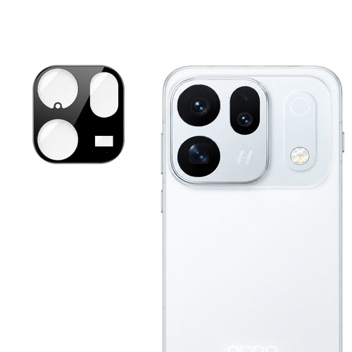 Folie protectie camera pentru Oppo Find X10, Techsuit Full Camera Glass, Neagra