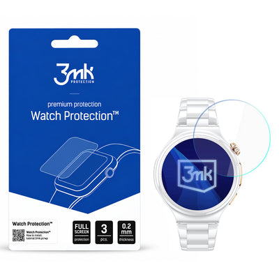Folie pentru Huawei Watch 6 Pro 43mm, 3mk Watch Protection ARC, set 3 bucăți, Transparentă