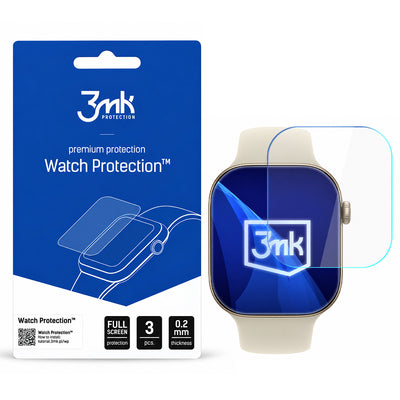 Folie pentru Apple Watch 42mm, 3mk Watch Protection ARC, set 3 bucăți, Transparentă