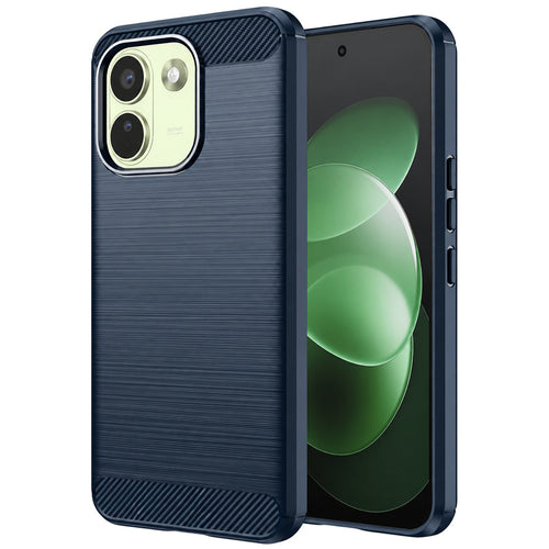 Husă pentru Xiaomi Redmi Note 17 Pro Max, Techsuit Carbon Silicone, Albastră