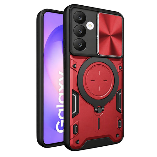 Husă pentru Samsung Galaxy S25 FE / S26 FE, Techsuit CamGuard Pro, Roșie