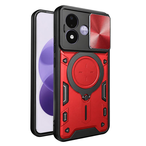 Husă pentru Xiaomi Redmi Note 17 4G / Redmi Note 17 5G, Techsuit CamGuard Pro, Roșie