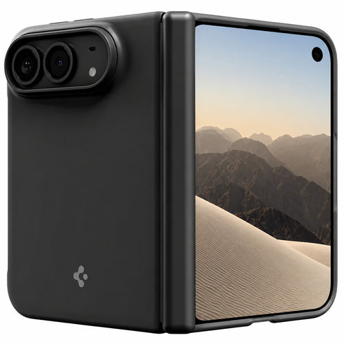 Husă pentru iPhone Duo, Spigen Thintech Pro MagSafe, Neagră