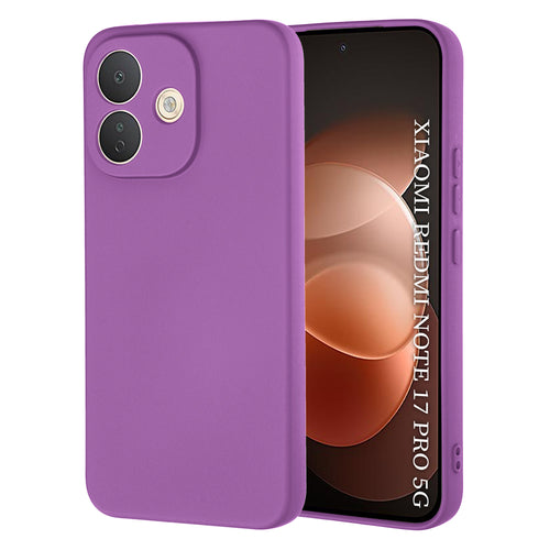 Husă pentru Xiaomi Redmi Note 17 Pro 5G, Techsuit SoftFlex, Mov